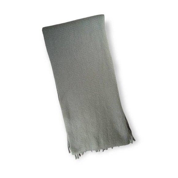 Steve Madden Gray Fringe Oversized Scarf - Picture 1 of 3